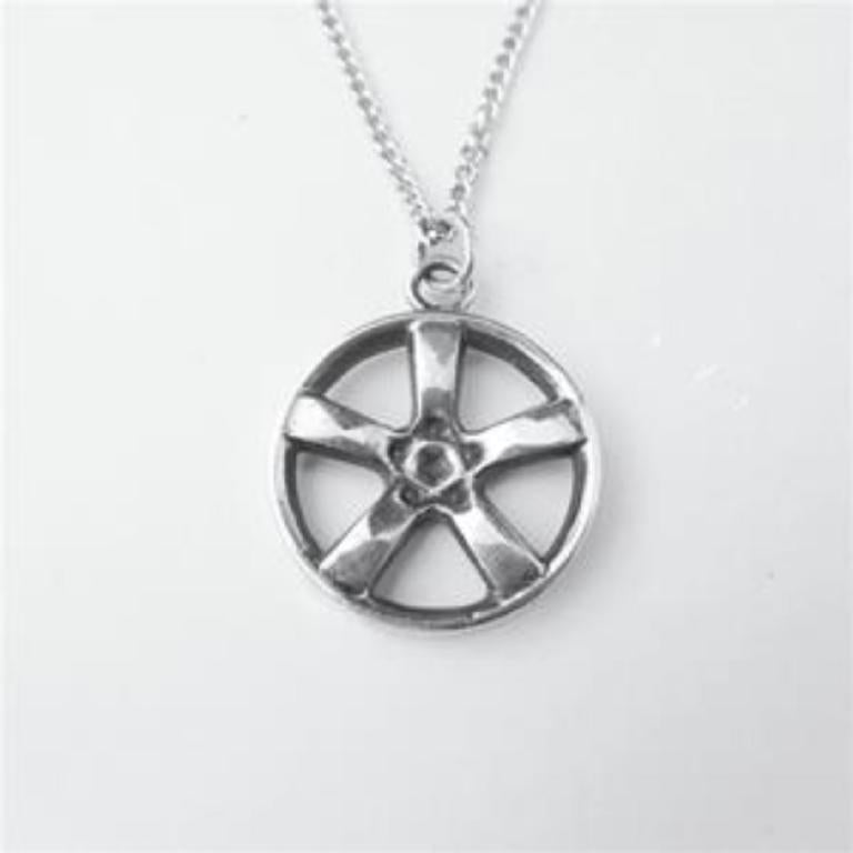 MAG WHEEL STERLING SILVER (92.5) PENDANT image 0