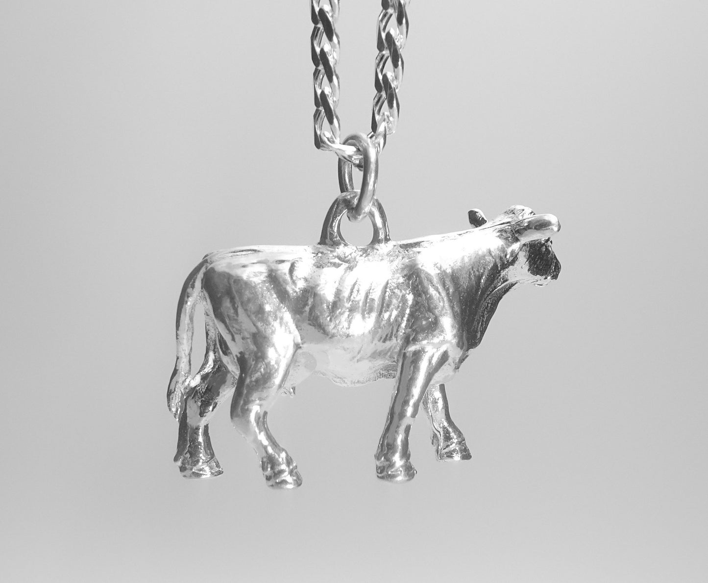 COW PENDANT-STERLING SILVER image 3