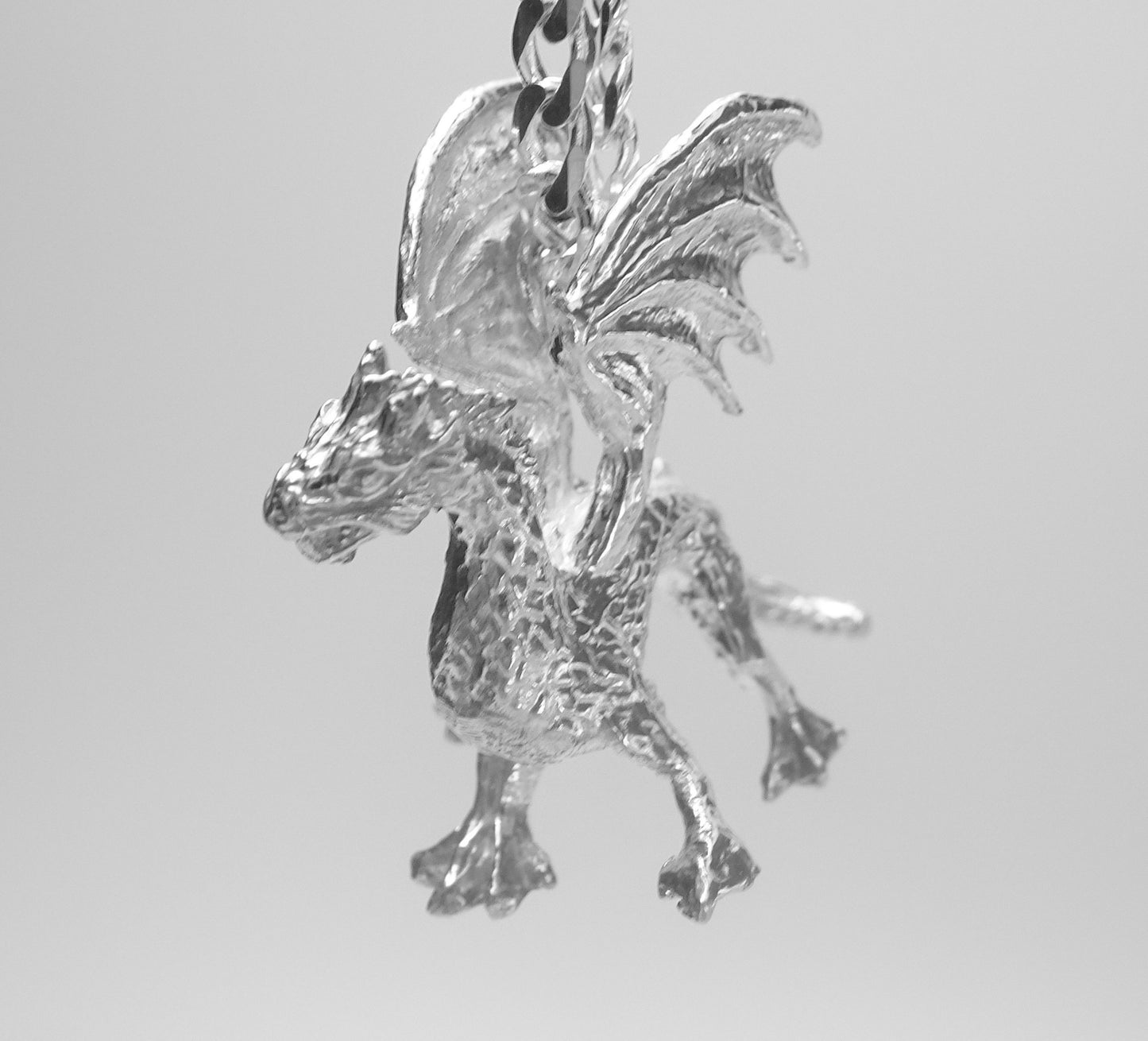 DRAGON PENDANT-STERLING SILVER image 3