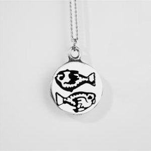 PISCES PENDANT-STERLING SILVER image 0