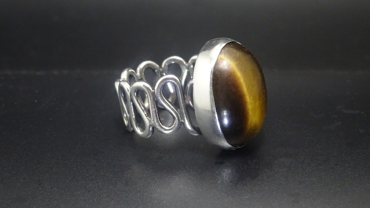 CABOCHON GOLDEN TIGER'S EYE STONE image 3