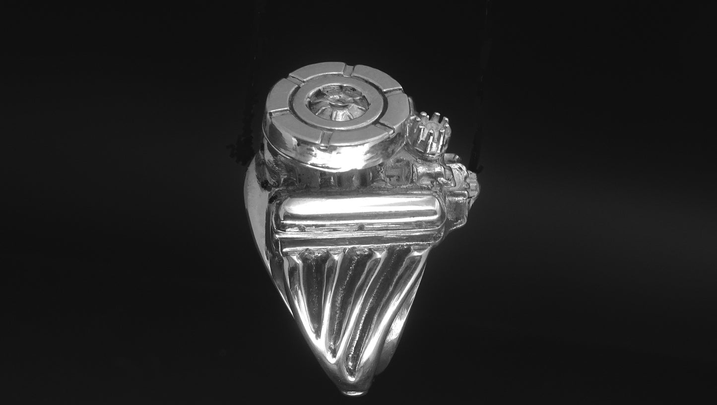 FORD 289 W/ AIR CLEANER STERLING SILVER ENGINE RING image 2