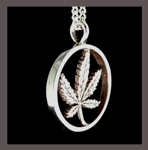 Cannabis Jewelry - Sterling Silver