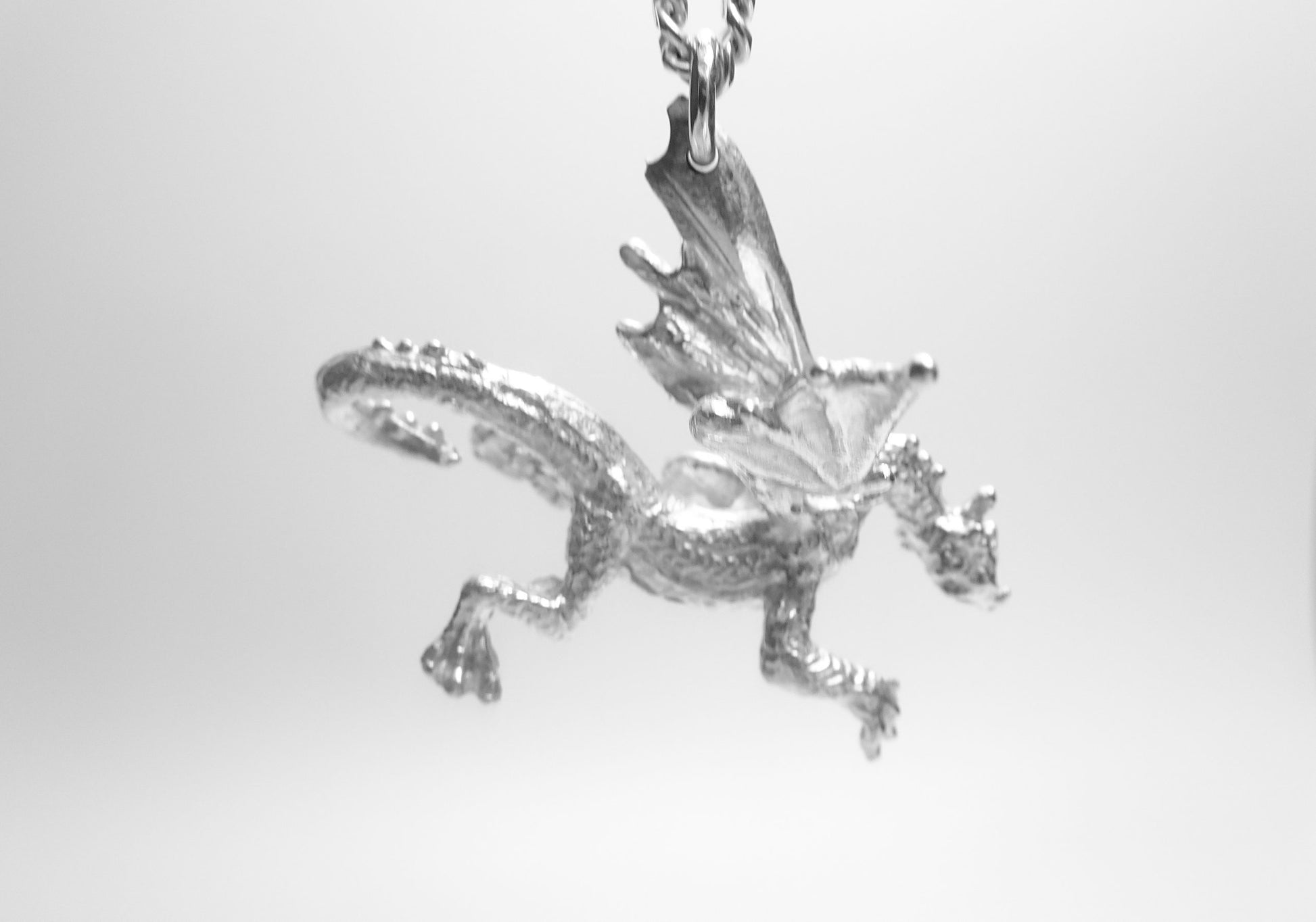 DRAGON STERLING SILVER PENDANT image 2