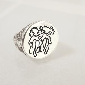 GEMINI RING-STERLING SILVER image 0