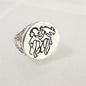 GEMINI RING-STERLING SILVER image 0