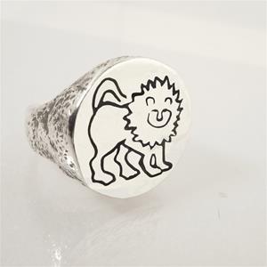 LEO RING-STERLING SILVER image 0