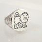 LEO RING-STERLING SILVER image 0