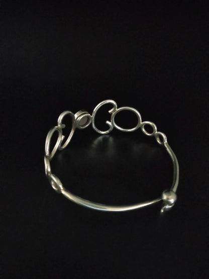 CLASP BRACELET 12MM STONE-STERLING SILVER image 3