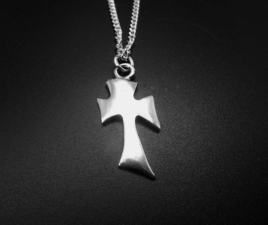 ABSTRACT CROSS-STERLING SILVER image 0