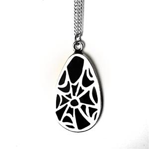 SPIDER WEB PENDANT-STERLING SILVER image 0