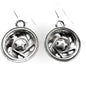 MAG WHEEL STERLING SILVER EAR RINGS W/ WIRES(92.5) image 0