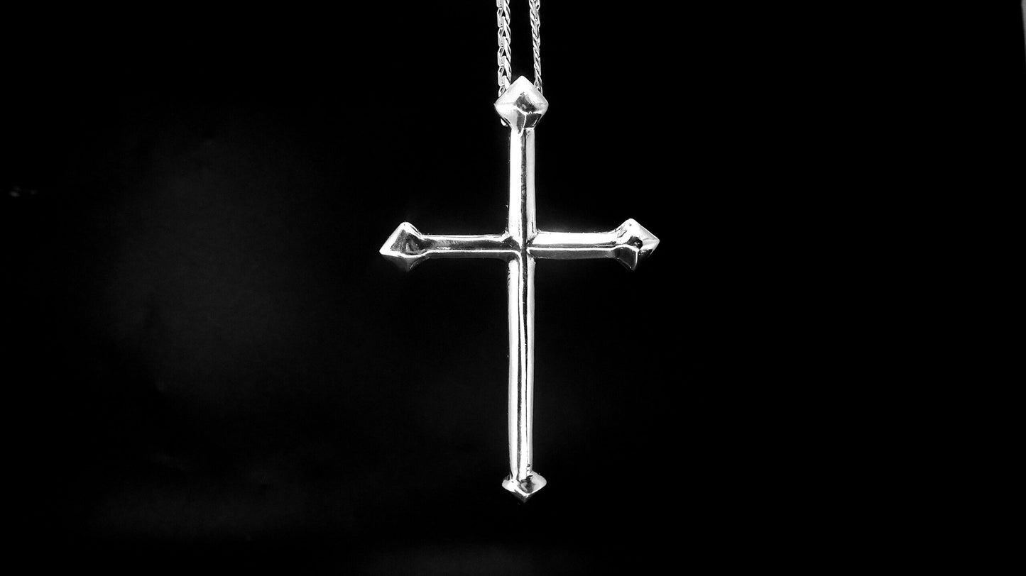 CROSS-LARGE GOTHIC-STERLING SILVER image 0
