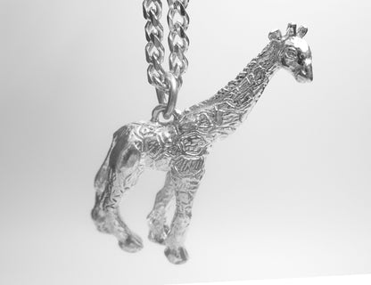 GIRAFFE STERLING SILVER PENDANT image 2