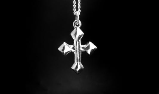 CROSS-SMALL GOTHIC STERLING SILVER image 0