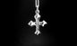 CROSS-SMALL GOTHIC STERLING SILVER image 0