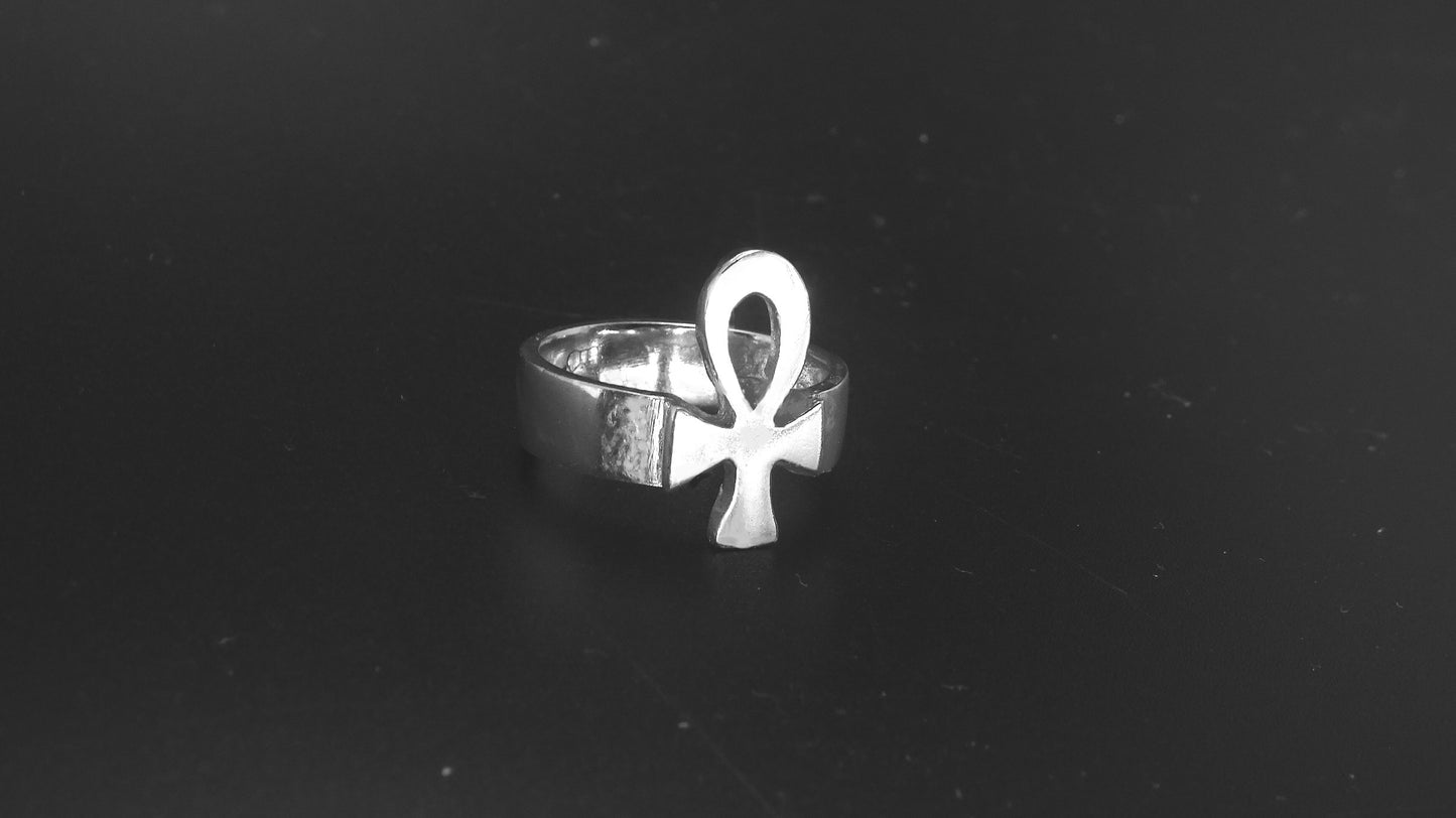 ANKH CROSS RING-STERLING SILVER image 1