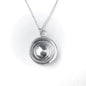 WHEEL & BABY MOON HUB CAP-STERLING SILVER- PENDANT W/ 18 INCH CHAIN image 0