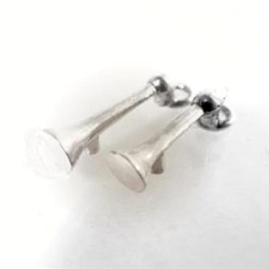 TWO TRUCKER ROOF HORN STERLING SILVER-CHARMS image 0