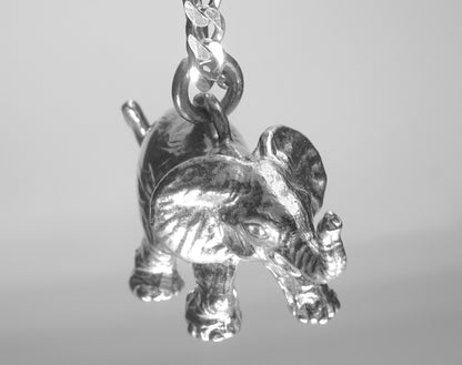 ELEPHANT STERLING SILVER PENDANT image 0