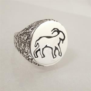 CAPRICORN RING-STERLING SILVER image 0
