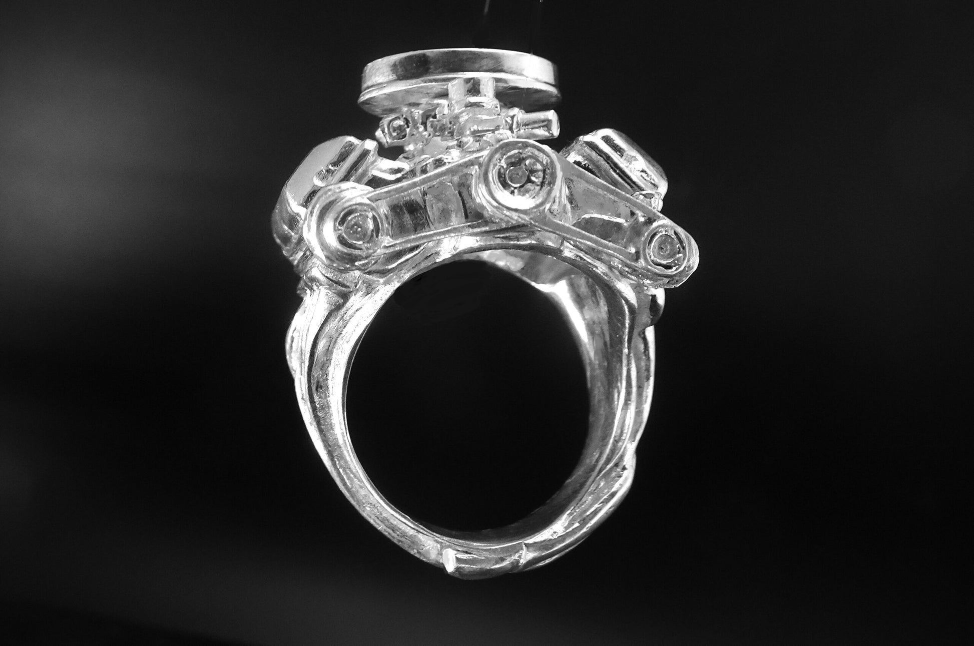 FORD 427 OHC STERLING SILVER-ENGINE RING  2-4’S W/or W/O AIR CLEANER image 4