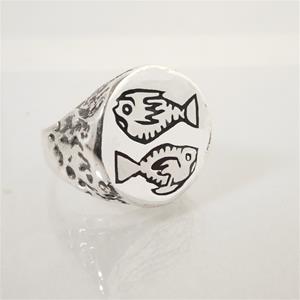 PISCES RING-STERLING SILVER image 0