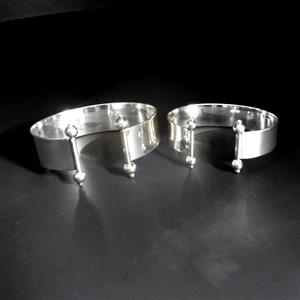 WEDDING CUFF BRACELETS STERLING SILVER image 0