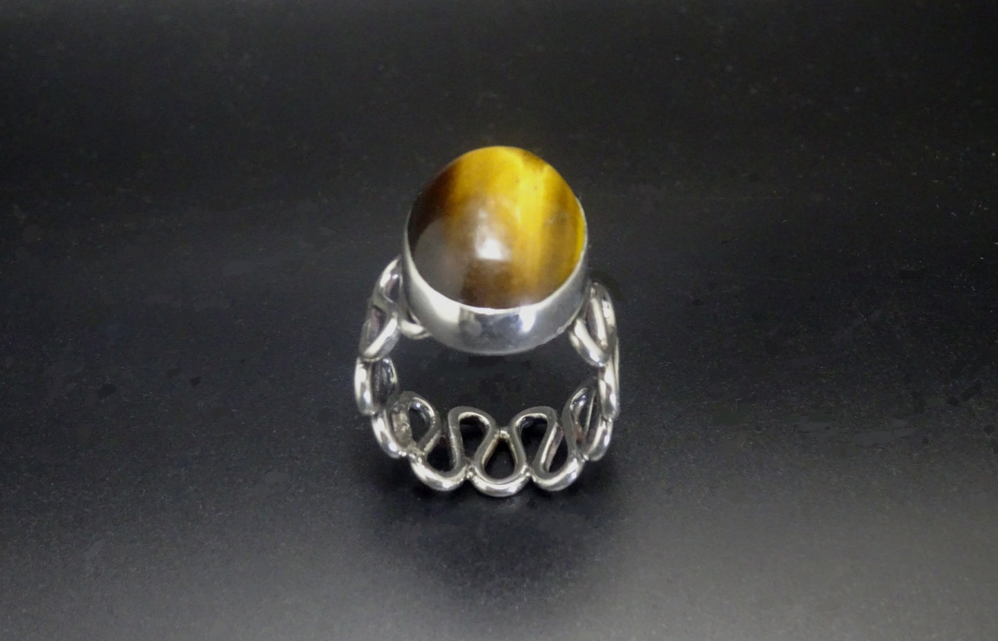CABOCHON GOLDEN TIGER'S EYE STONE image 1