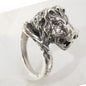 LION HEAD RING-STERLING SILVER image 0