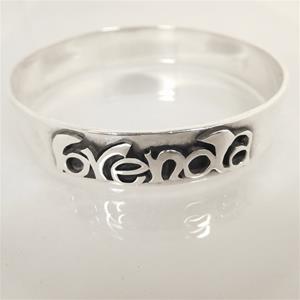 ID-NAME BANGLE STERLING SILVER-BRACELET image 0