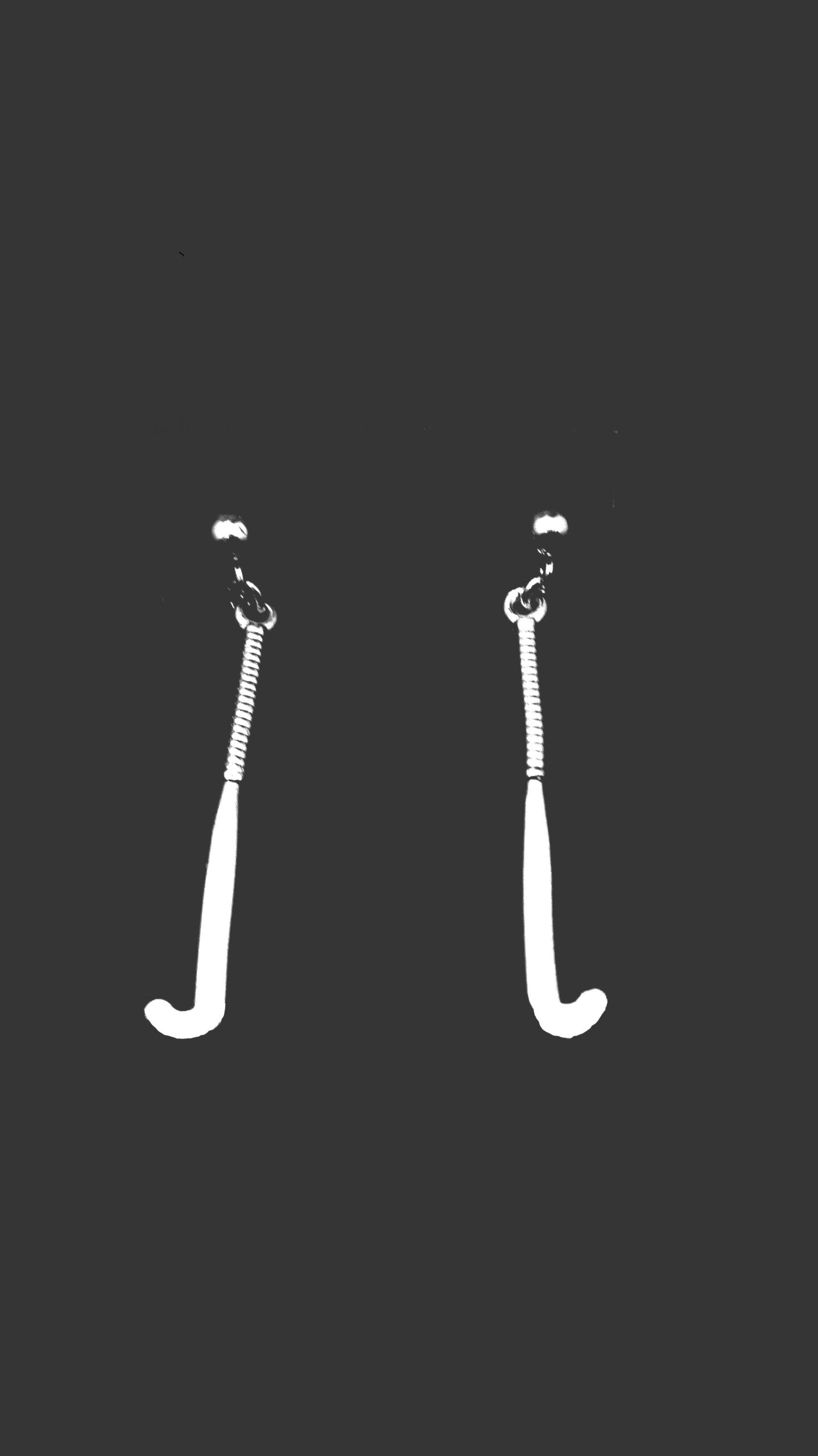 FIELD HOCKEY STICK - STONE RING -STERLING SILVER image 5