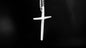 CROSS-SMALL TAPERED STERLING SILVER      1 3/4" X 1 1/8" image 0