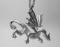 DRAGON STERLING SILVER PENDANT image 0
