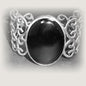 LACE STONE STERLING SILVER CUFF BRACELET image 0