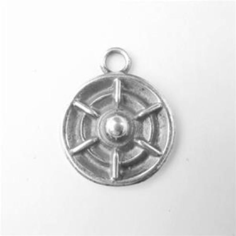 HUB CAPS STERLING SILVER (92.5)-CHARM image 0