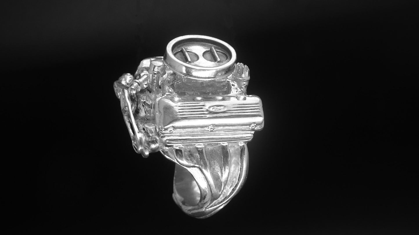 FORD 427 OHC STERLING SILVER-ENGINE RING  2-4’S W/or W/O AIR CLEANER image 2
