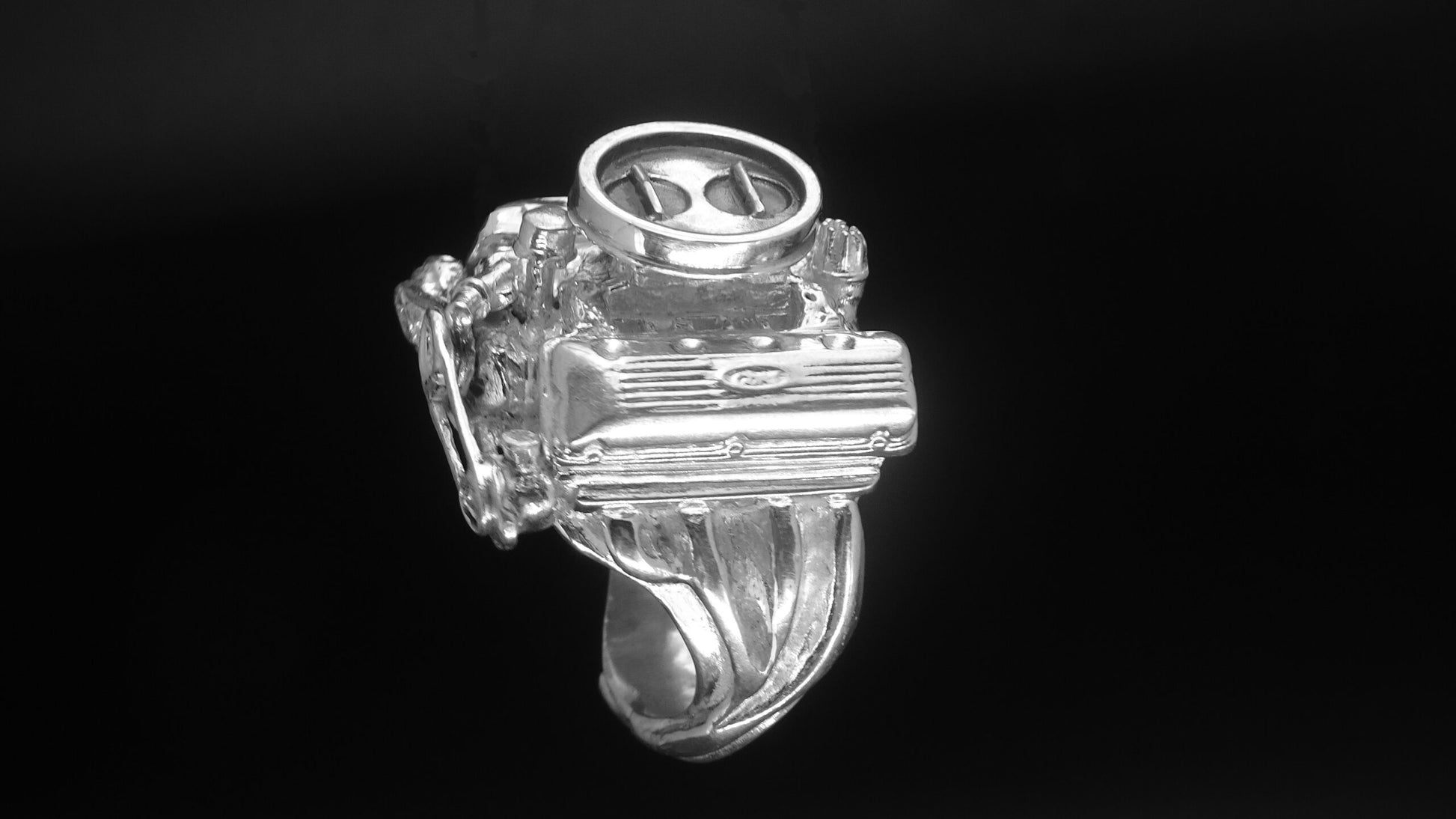 FORD 427 OHC STERLING SILVER-ENGINE RING  2-4’S W/or W/O AIR CLEANER image 2