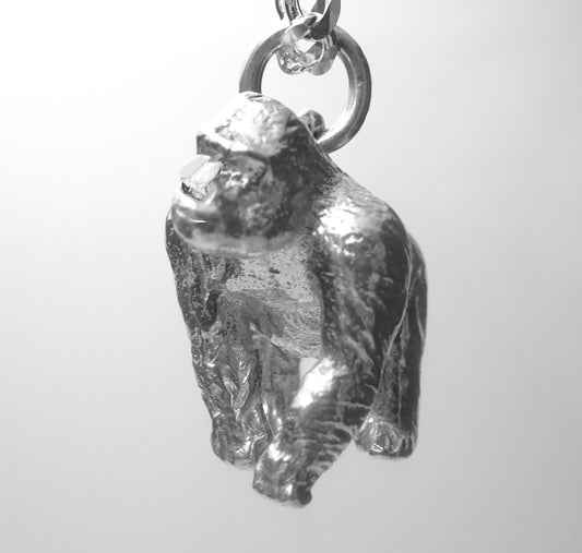 GORILLA PENDANT-STERLING SILVER image 0