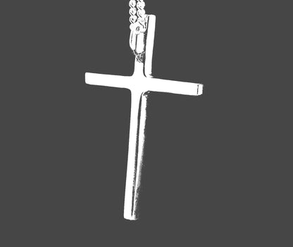 CROSS-TEXTURED FRONT- STERLING SILVER image 2