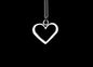SMALL OPEN HEART PENDANT-STERLING SILVER (92.5) 18 INCH STERLING SILVER CHAIN image 0