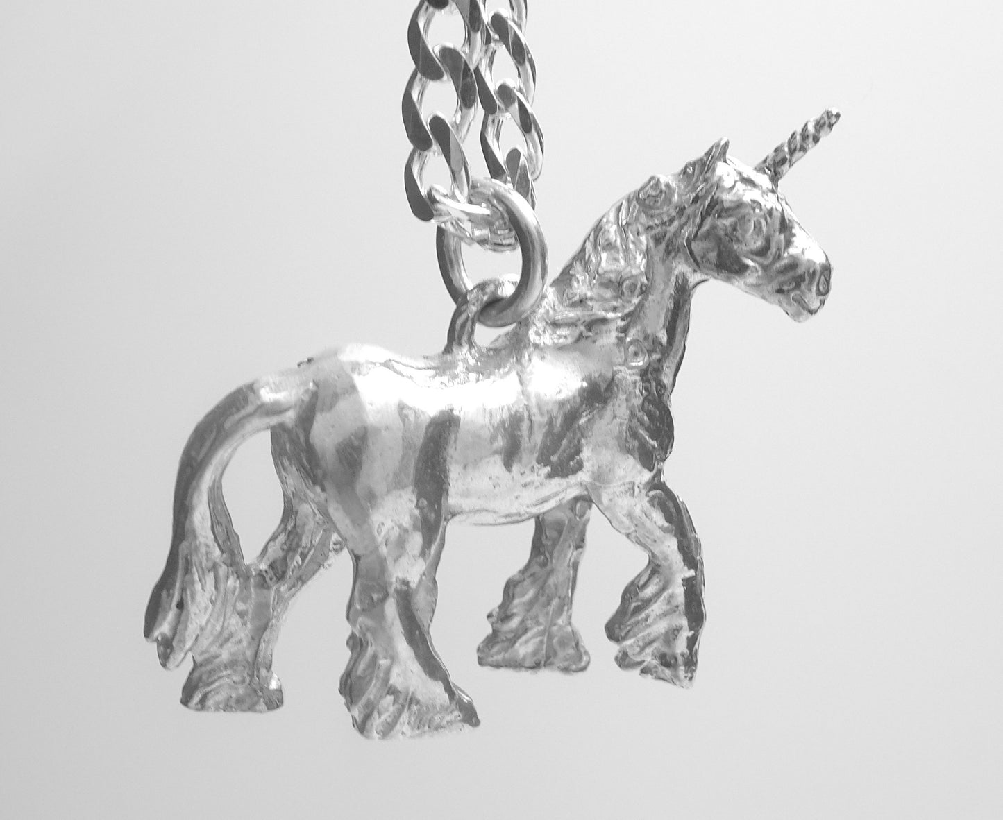 UNICORN STERLING SILVER-PENDANT image 1