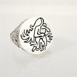 AQUARIUS RING-STERLING SILVER image 0