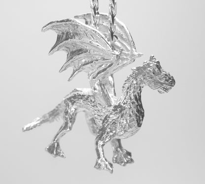 DRAGON PENDANT-STERLING SILVER image 0