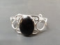 CUFF BRACELET STERLING SILVER WITH 30 X 40 MM BLACK ONYX STONE image 0