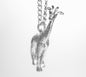GIRAFFE STERLING SILVER PENDANT image 0