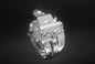 CHEVY 283 FUEL INJECTION - STERLING SILVER ENGINE RING image 0