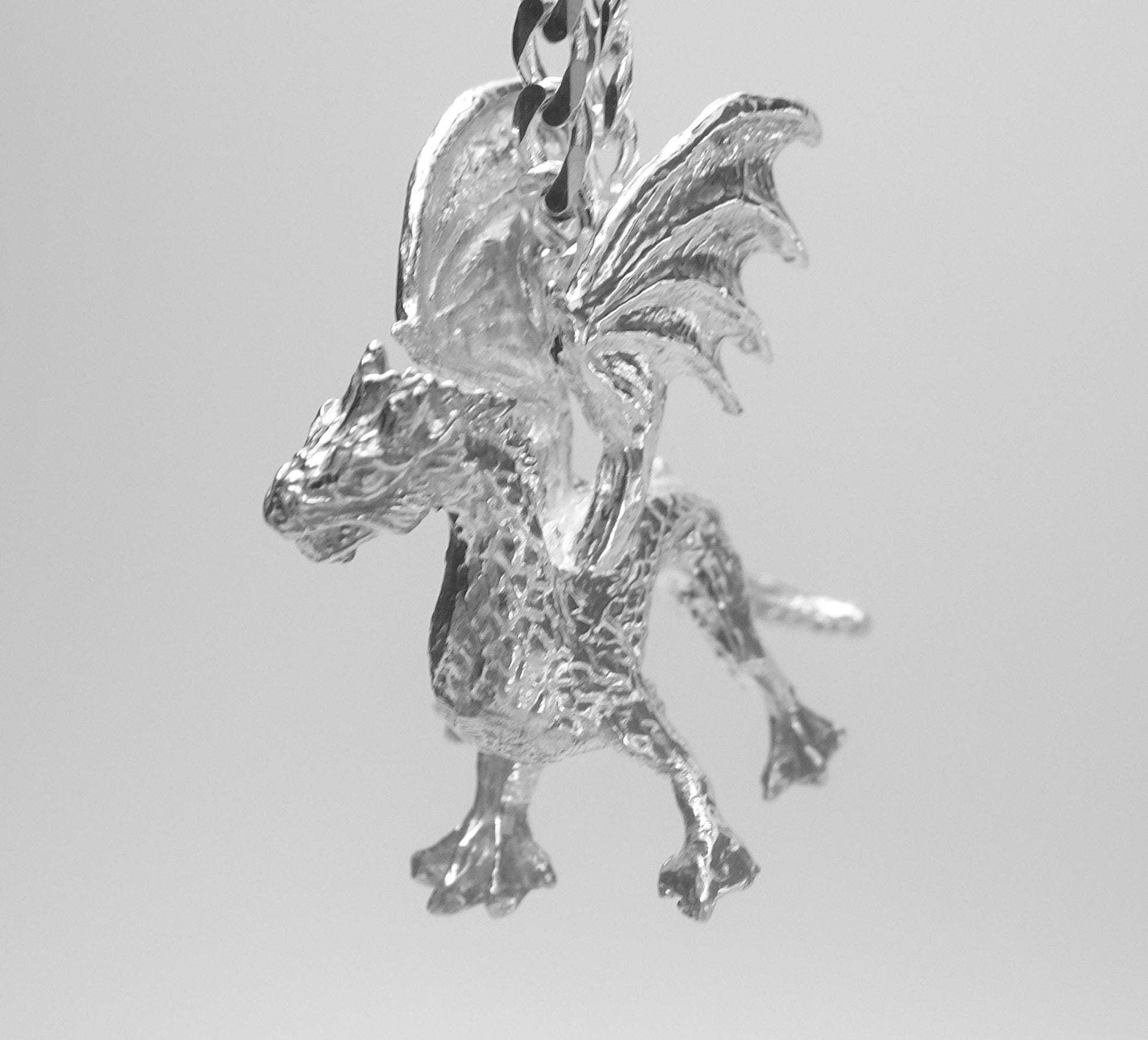 DRAGON PENDANT-STERLING SILVER image 3