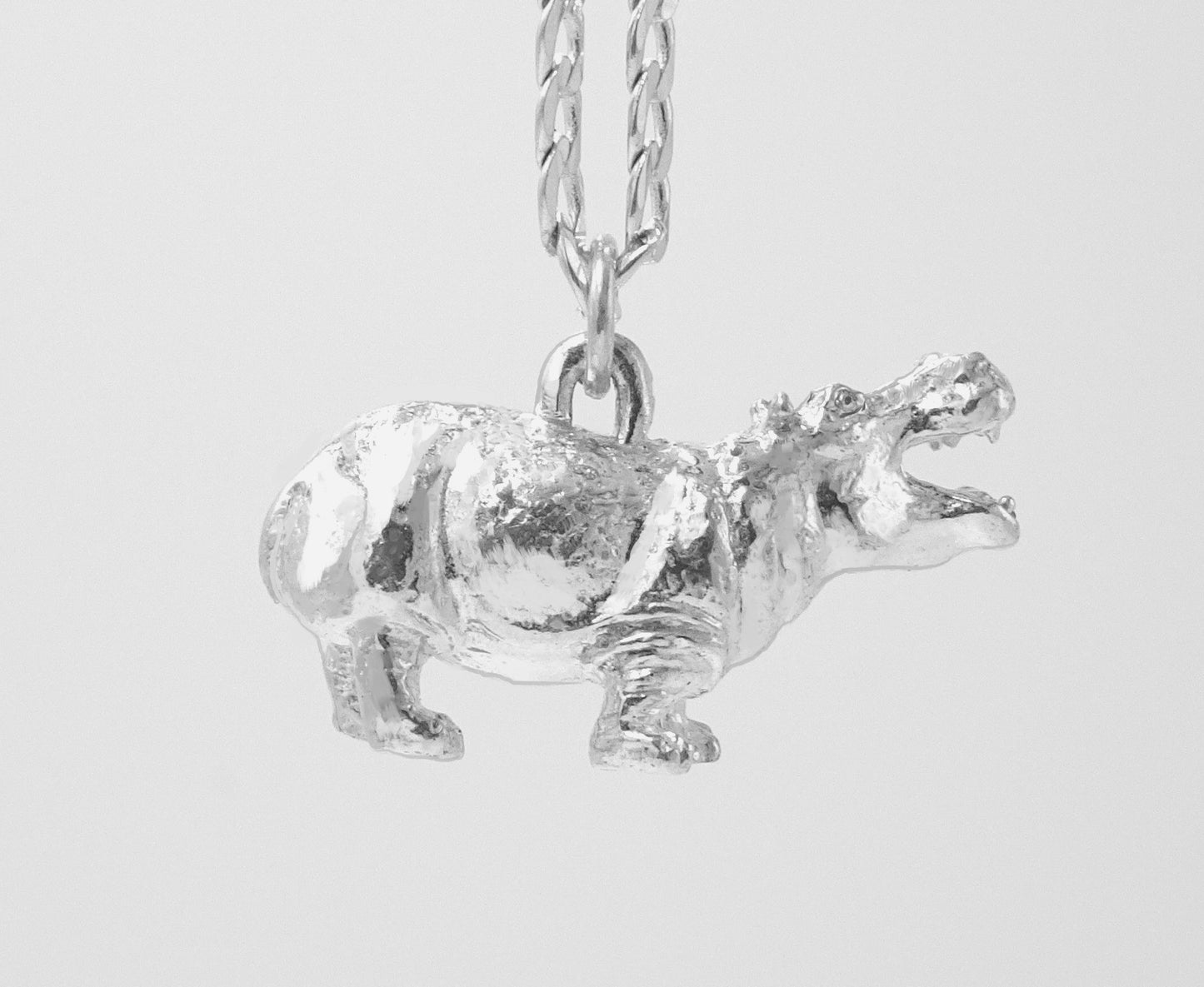 HIPPO PENDANT STERLING SILVER image 1