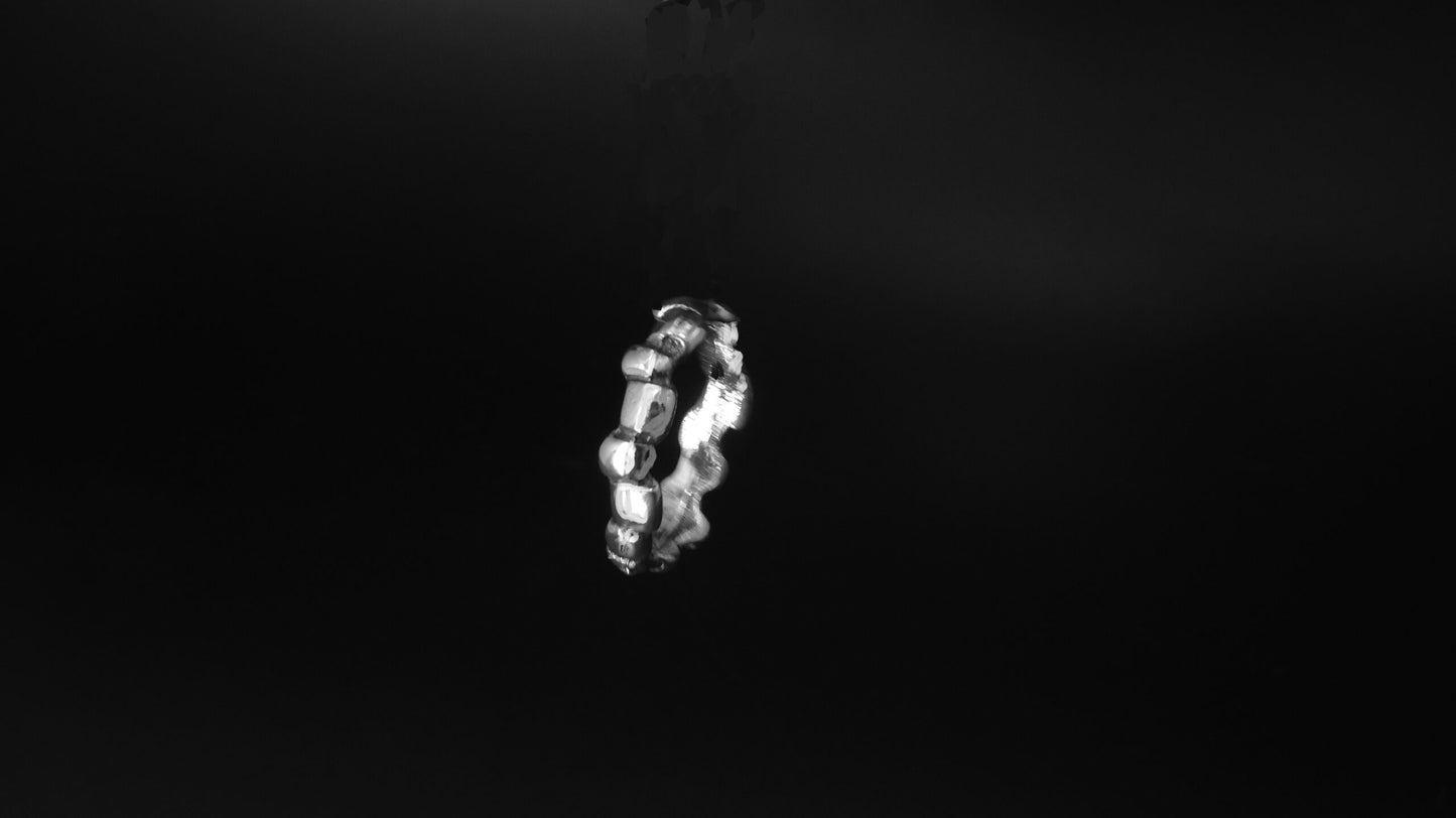 NUGGET RING BAND-STERLING SILVER image 2